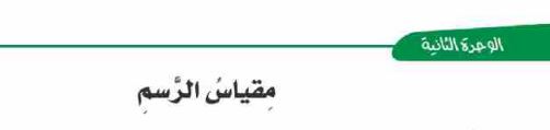 الدرس الثالث: مقياس الرسم